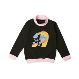 earth conscious Girls Olive Green Cotton Printed Sweatshirt-image-69