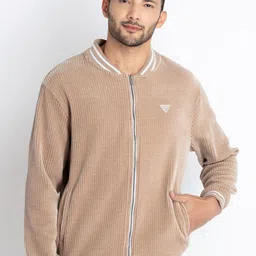 Status Quo Mandarin Collar Front-Open Sweatshirts-picture-43