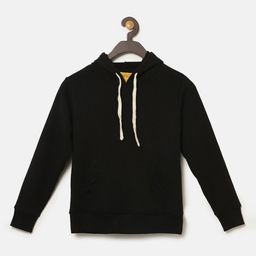 Instafab Boys Black Hooded Sweatshirt-picture-47