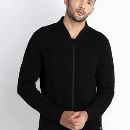Status Quo Cotton Mandarin Collar Front-Open Sweatshirt-picture-14