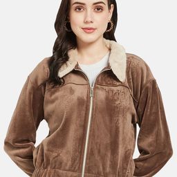 METTLE Spread Collar Fleece Front-Open Sweatshirt-picture-7