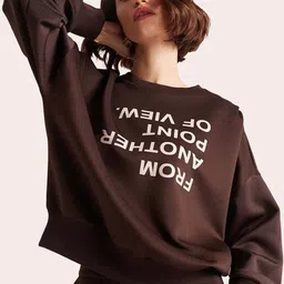 Muvazo Typography Printed Pullover Sweatshirt-image-89