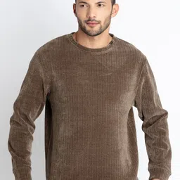 Status Quo Striped Self Design Pullover Sweatshirt-picture-55