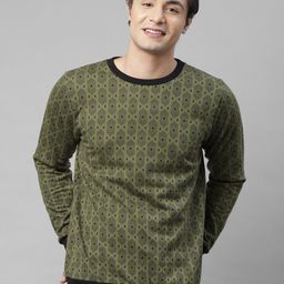 Rigo Geometric Printed Fleece Pullover-picture-21