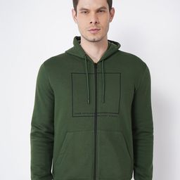 Blackberrys Men Olive Green Cotton Sweatshirt-image-3