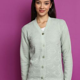 V-Mart Self Design V-Neck Cardigan-picture-8