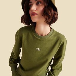 Muvazo Round Neck Fleece Pullover Sweatshirt-picture-30