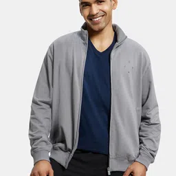 Jockey Men Grey Solid Sweatshirt-picture-54