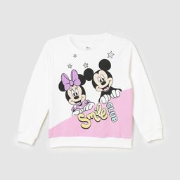 max Girls Mickey Mouse Printed Pure Cotton Pullover-image-22