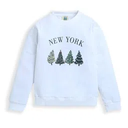 ZIP ZAP ZOOP Kids Christmas Printed Pure Cotton Sweatshirt-picture-36