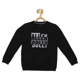 Allen Solly Junior Boys Typography Printed Round Neck Cotton Pullover Sweatshirt-12