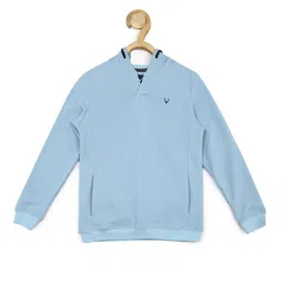 Allen Solly Junior Boys Striped Hooded Pure Cotton Sweatshirt-49