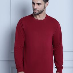 Imsa Moda Round Neck Fleece Pullover Sweatshirt-image-72