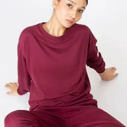 aastey Pure Cotton Pullover Sweatshirt-50