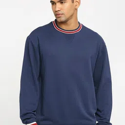 Basics Comfort Fit Cotton Pullover Sweatshirt-picture-53
