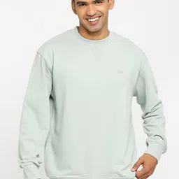 Basics Comfort Fit Cotton Pullover Sweatshirt-image-23