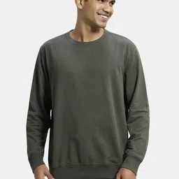 Jockey Men Solid Long Sleeves Round Neck Sweatshirt-picture-24