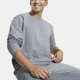 Jockey Men Solid Long Sleeves Round Neck Sweatshirt-picture-14