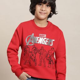 Kids Ville Boys Avengers Printed Round Neck Cotton Sweatshirt-picture-39