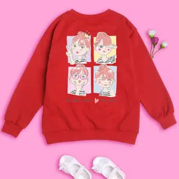 BAESD Kids Graphic Printed Fleece Pullover Sweatshirt-image-57