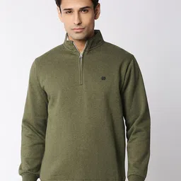 DRAGON HILL Mock Collar Fleece Sweatshirt-image-34