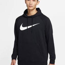 Nike Men Black Printed Dri-Fit Hooded Training Sweatshirt-picture-16