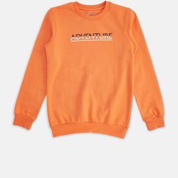 Pantaloons Junior Boys Orange Printed Sweatshirt-image-98