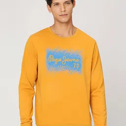 Pepe Jeans Typography Printed Long Sleeves Pure Cotton Pullover-image-67