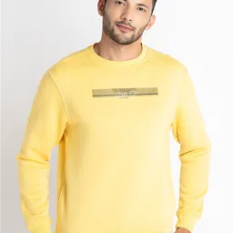 Status Quo Typography Printed Cotton Pullover Sweatshirt-image-45