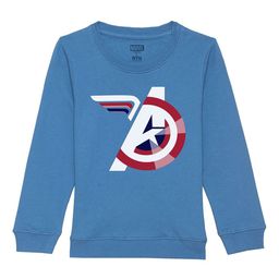 Marvel by Wear Your Mind Kids Blue Printed Sweatshirt-image-130