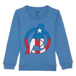 Marvel by Wear Your Mind Kids Blue Printed Sweatshirt-image-129