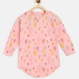 am ma Unisex Kids Pink Printed Sweatshirt-image-85