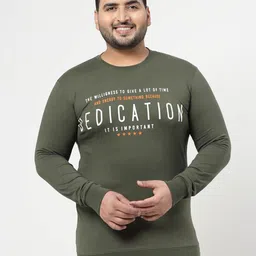 plusS Typography Printed Long Sleeves Cotton Sweatshirt-image-26