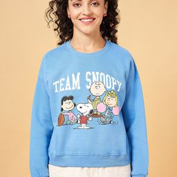 Honey by Pantaloons Snoopy Printed Round Neck Long Sleeves Cotton Pullover Sweatshirt-picture-51