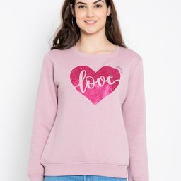 FLOSBERRY Printed Fleece Sweatshirt-image-4