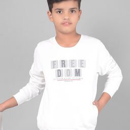 Crimsoune Club Boys Typography Printed Pullover Sweatshirt-image-23