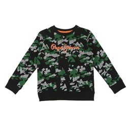 Pepe Jeans Boys Black & Green Printed Sweatshirt-picture-18
