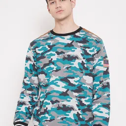 Austin wood Camouflage Printed Fleece Pullover Sweatshirt-picture-50