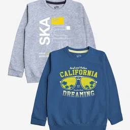 x2o Unisex Kids Multicoloured Printed Sweatshirt-25