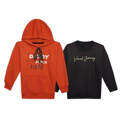 VIMAL JONNEY Kids Pack Of 2 Printed Hooded Pullover Sweatshirts-image-82