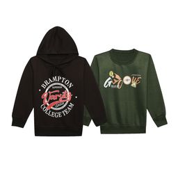 VIMAL JONNEY Unisex Kids Pack Of 2 Typography Printed Hooded Fleece Sweatshirt-19