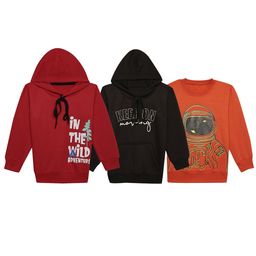 mack jonney VIMAL JONNEY Kids Pack Of 3 Printed Cotton Fleece Pullover Sweatshirts-picture-24