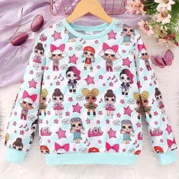 StyleCast Girls Blue LOL Surprise Printed Pullover Sweatshirt-picture-4