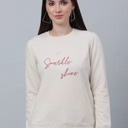 Cantabil Typography Printed Fleece Pullover Sweatshirt-picture-36