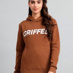 GRIFFEL Typography Printed Hooded Fleece Pullover Sweatshirt-image-79