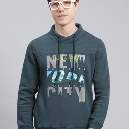 Monte Carlo Typography Printed High Neck Pullover Sweatshirt-image-25