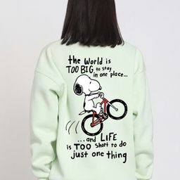 Bewakoof Women Green Printed Sweatshirt-picture-24