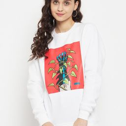 DC by Wear Your Mind Women Graphic Printed Pullover Sweatshirt-image-97