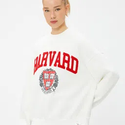Koton Typography Printed Long Sleeves Pullover Sweatshirt-picture-6
