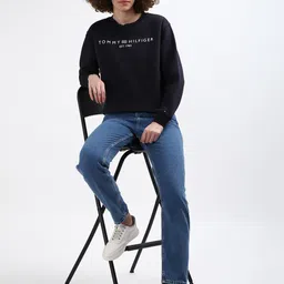 Tommy Hilfiger Round Neck Cotton Sweatshirt-image-6
